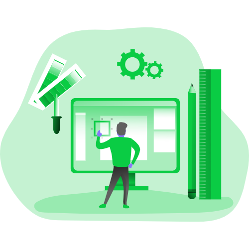 web development illustration